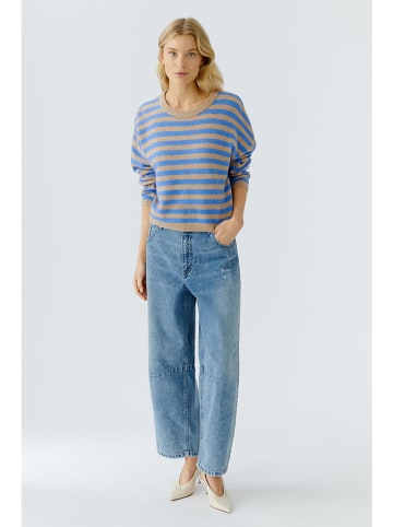 Oui Trui camel/blauw