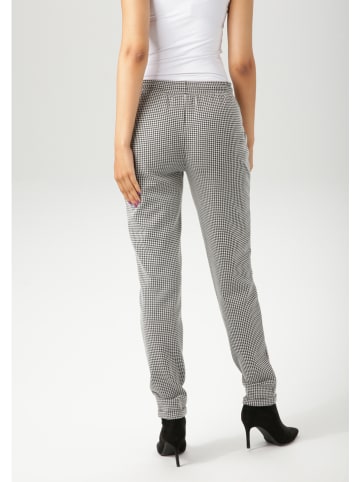 Aniston Broek zwart/wit