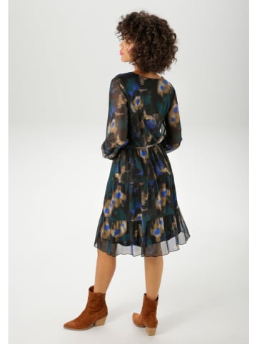 Aniston Sukienka w kolorze czarno-morsko-karmelowym