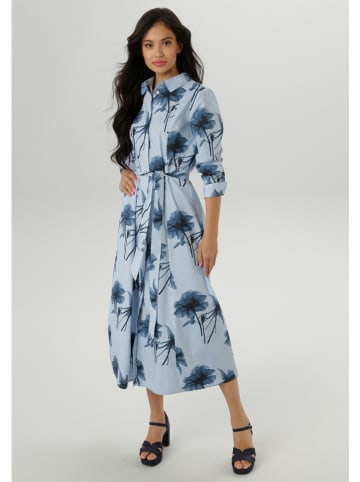 Aniston Jurk lichtblauw/donkerblauw