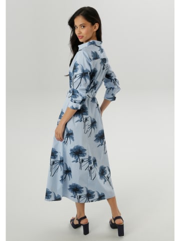 Aniston Jurk lichtblauw/donkerblauw