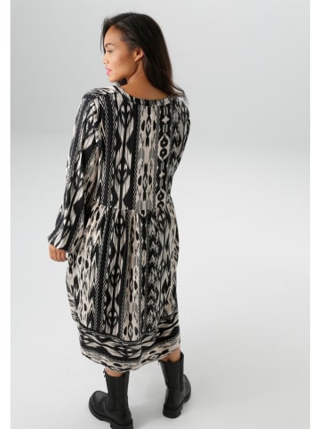 Aniston Kleid in Schwarz/ Creme