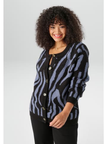 Aniston Vest in Schwarz( blauw