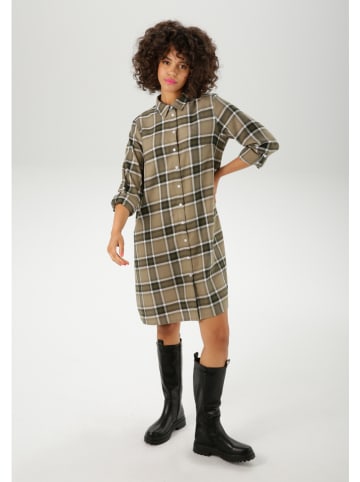 Aniston Sukienka w kolorze szarobrązowo-oliwkowym
