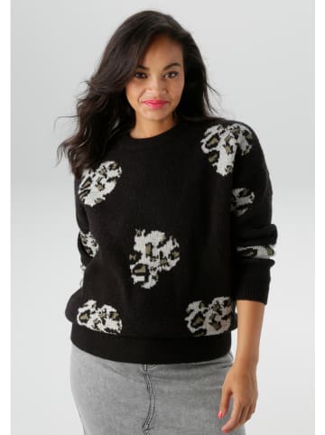Aniston Sweter w kolorze czarnym