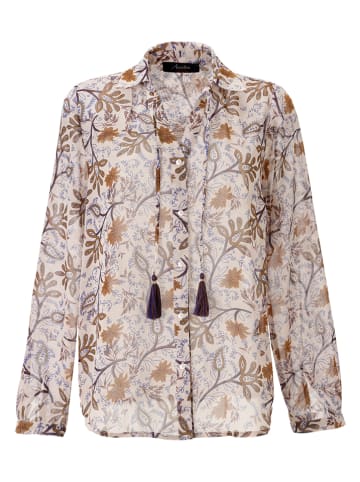 Aniston Bluse in Creme/ Camel