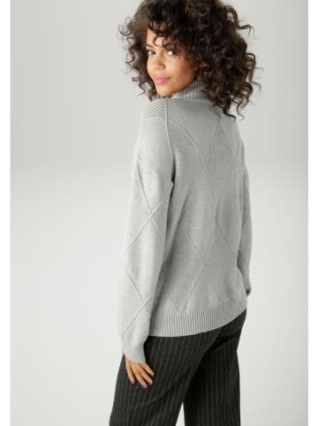 Aniston Sweter w kolorze jasnoszarym