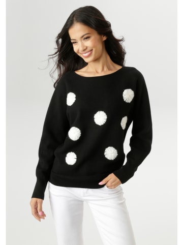 Aniston Sweter w kolorze czarnym