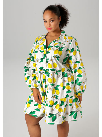 Aniston Sukienka w kolorze biało-żółtym