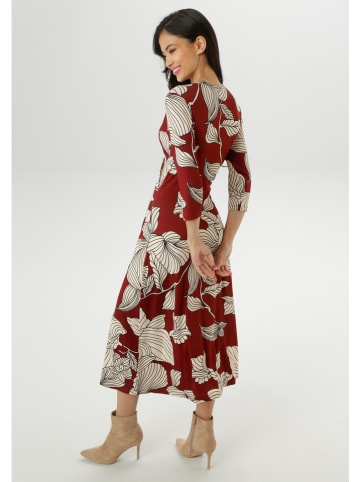 Aniston Kleid in Braun/ Creme