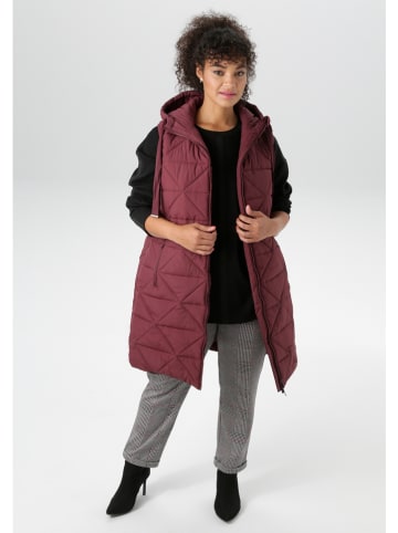 Aniston Doorgestikte bodywarmer bordeaux