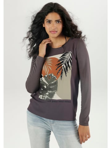 Aniston Longsleeve in Grau