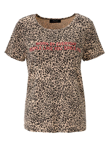 Aniston Shirt beige/zwart