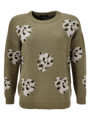 Aniston Sweter w kolorze khaki