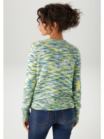 Aniston Sweter w kolorze niebiesko-żółtym