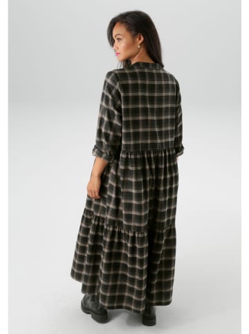 Aniston Jurk zwart/grijs