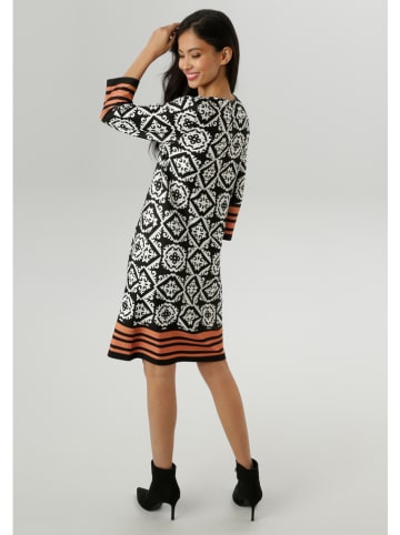 Aniston Kleid in Schwarz/ Weiß