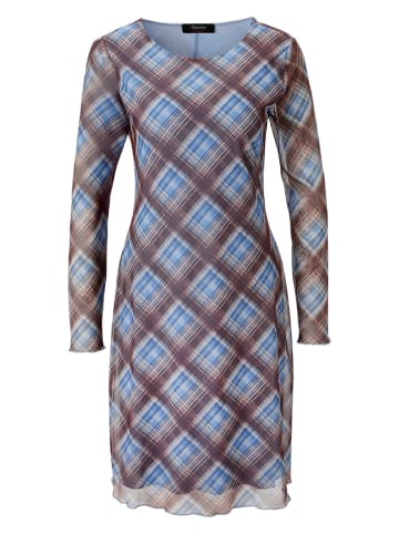 Aniston Kleid in Hellblau/ Bordeaux