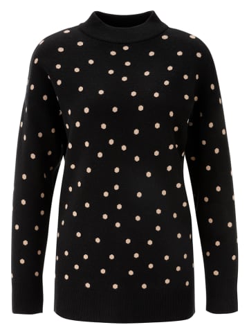 Aniston Sweter w kolorze czarno-beżowym