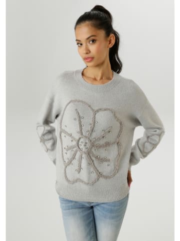 Aniston Sweter w kolorze jasnoszarym