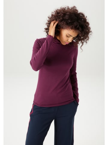 Aniston Longsleeve auberginekleurig