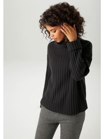 Aniston Rollkragenpullover in Schwarz
