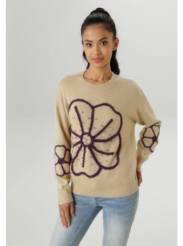 Aniston Sweter w kolorze beżowym