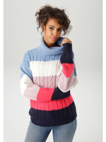 Aniston Rollkragenpullover in Bunt