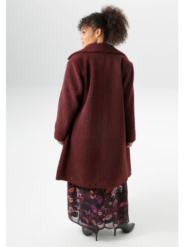 Aniston Teddymantel bordeaux