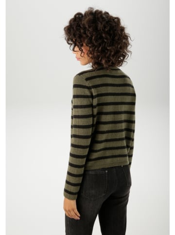 Aniston Vest kaki/zwart