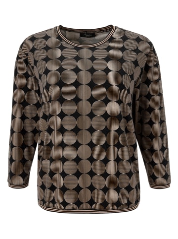Aniston Longsleeve in Beige/ Schwarz