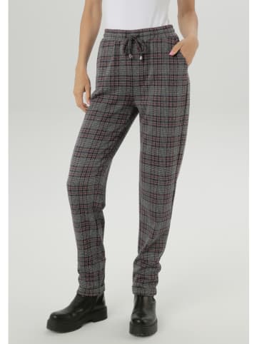 Aniston Hose in Schwarz/ Rot