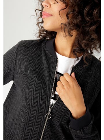 Aniston Sweatvest zwart