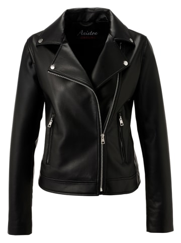 Aniston Kunstlederjacke in Schwarz