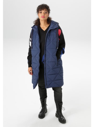 Aniston Doorgestikte bodywarmer donkerblauw