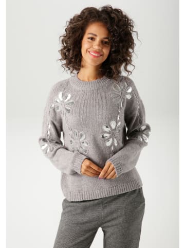 Aniston Sweter w kolorze szarym