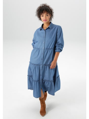 Aniston Spijkerjurk blauw