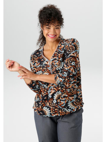 Aniston Longsleeve zwart/meerkleurig