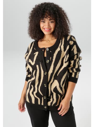 Aniston Vest zwart/beige