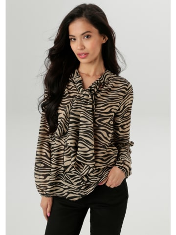 Aniston Blouse beige/zwart