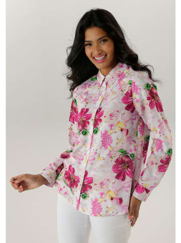Aniston Hemd in Rosa/ Creme