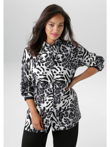 Aniston Bluzka w kolorze czarno-białym