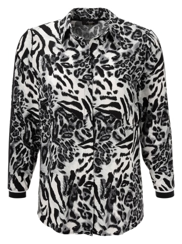 Aniston Bluse in Schwarz/ Weiß