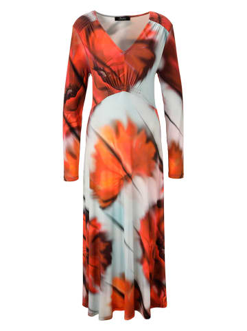 Aniston Kleid in Orange/ Hellblau