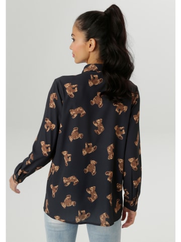 Aniston Blouse zwart/bruin