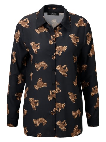 Aniston Bluse in Schwarz/ Braun