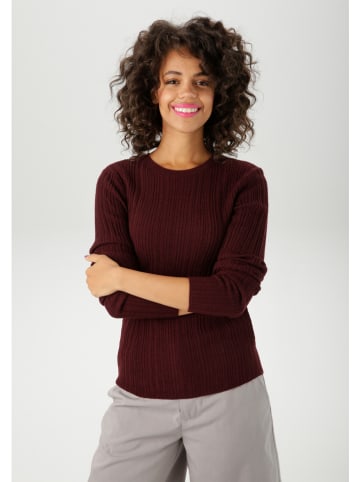 Aniston Pullover in Bordeaux
