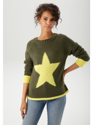 Aniston Sweter w kolorze ciemnozielonym