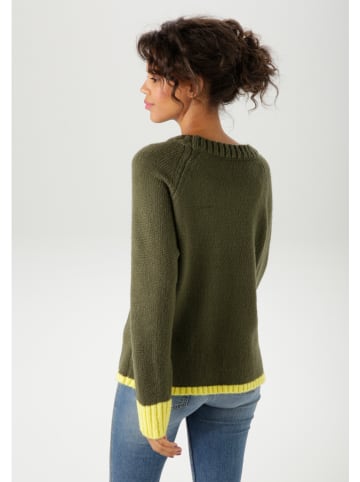 Aniston Sweter w kolorze ciemnozielonym