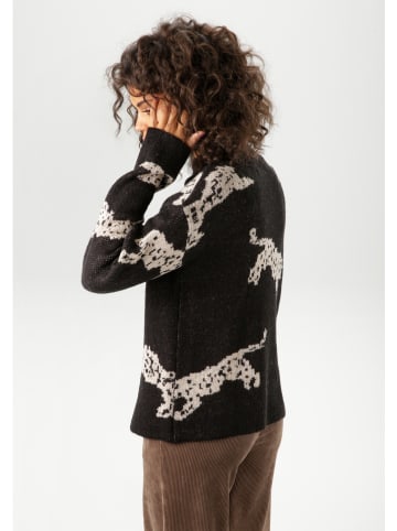 Aniston Pullover in Schwarz